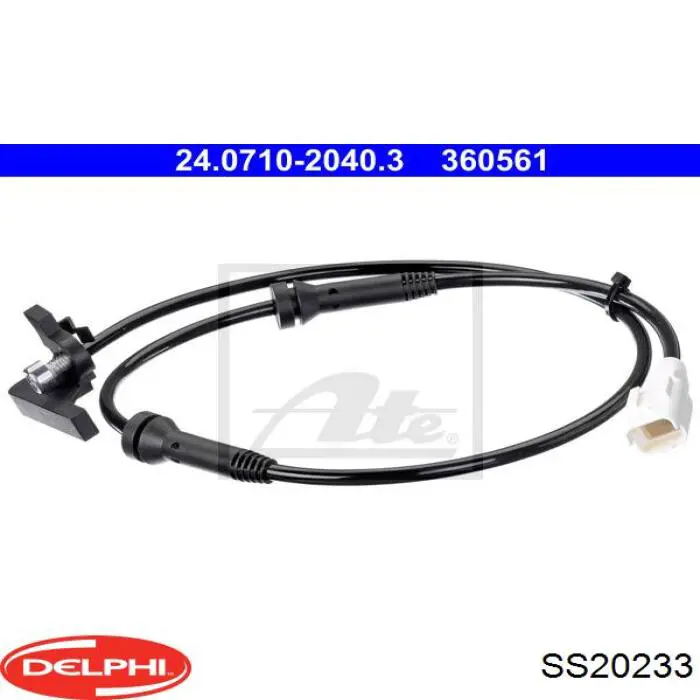 Sensor ABS trasero SS20233 Delphi