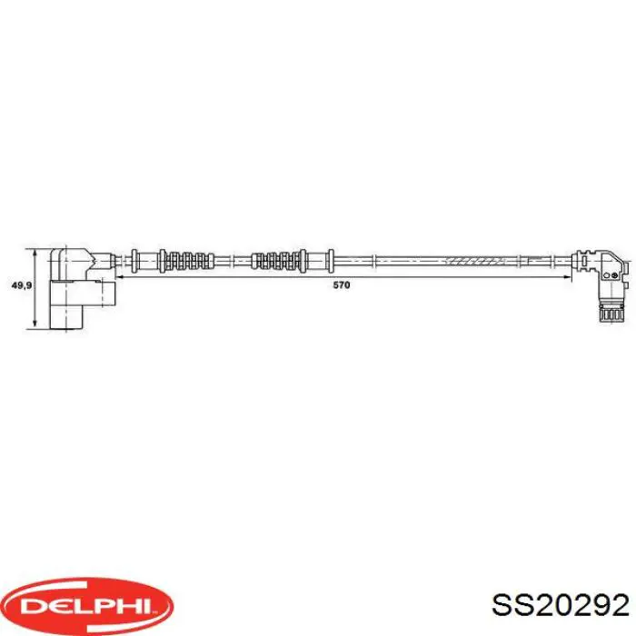 SS20292 Delphi датчик абс (abs передний левый)