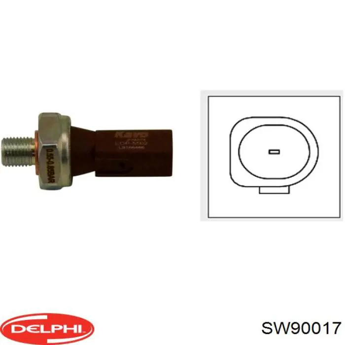 Купить SW90017 Delphi Датчик давления масла