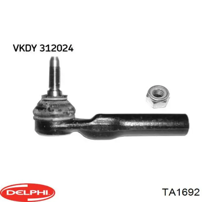 Наружный наконечник рулевой тяги Delphi TA1692 цена, от 8.37 USD