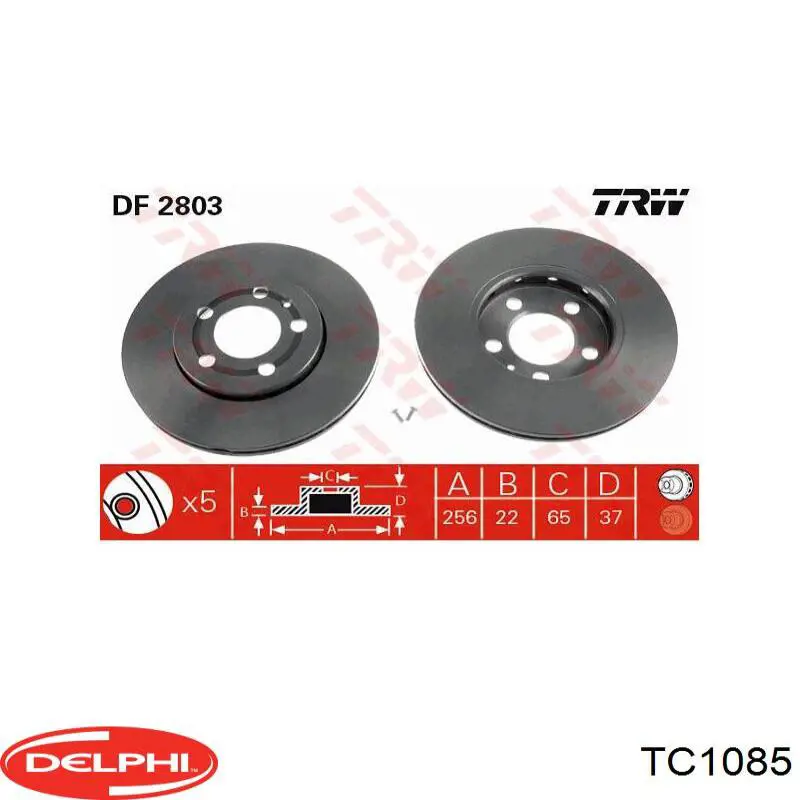 Нижняя правая шаровая опора Delphi TC1085 цена, от 11.95 USD
