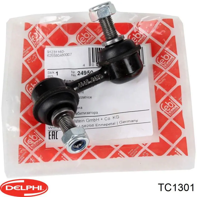 Линк стабилизатора, переднего, левый Delphi TC1301 цена, от 9.14 USD