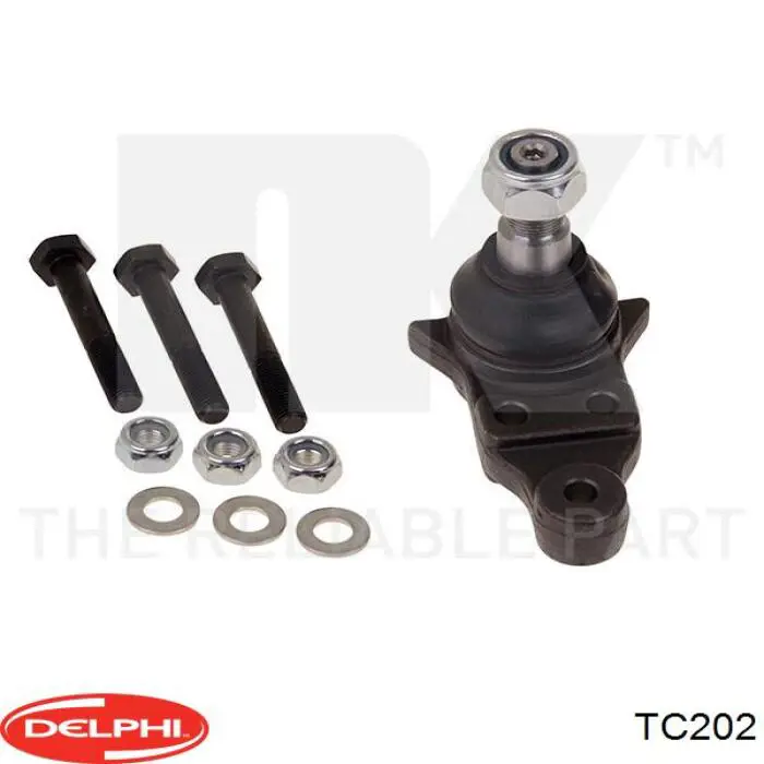 Шаровая опора, нижняя Delphi TC202 цена, от 26.59 USD