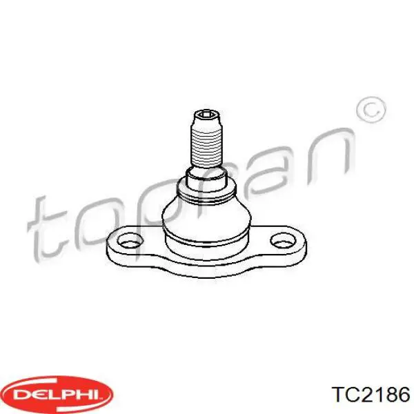 Шаровая опора, нижняя Delphi TC2186 цена, от 17.60 USD