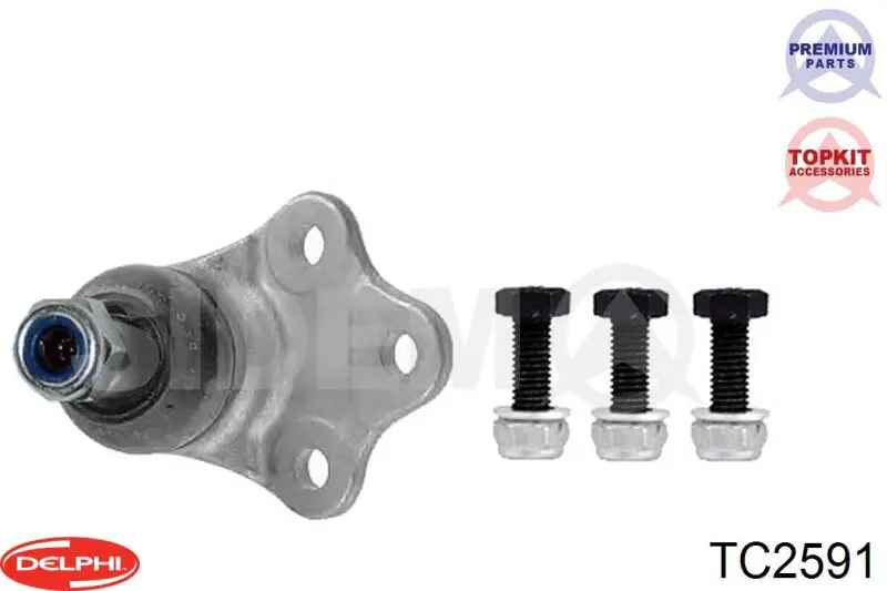 Шаровая опора, нижняя Delphi TC2591 цена, от 23.20 USD