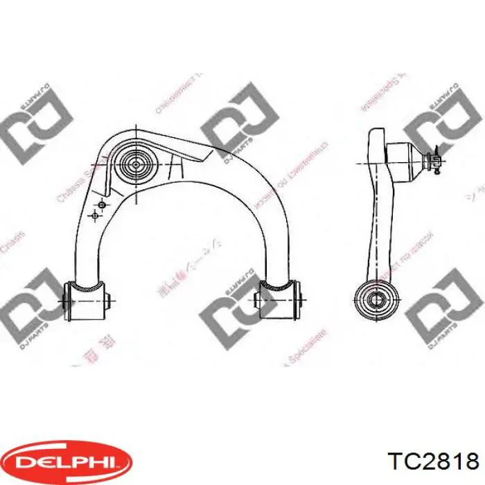 Рычаг передней подвески верхний левый TC2818 Delphi