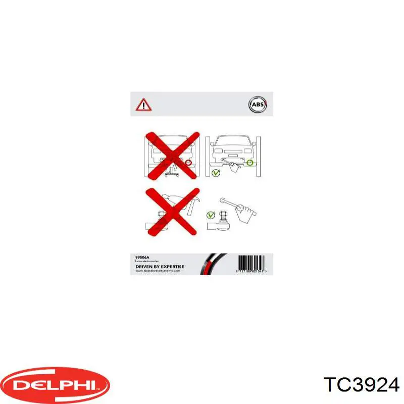 Шаровая опора, нижняя Delphi TC3924 цена, от 15.83 USD