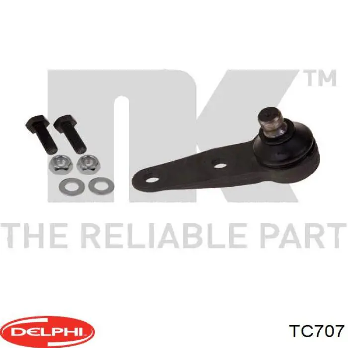 Нижняя левая шаровая опора Delphi TC707 цена, от 12.72 USD