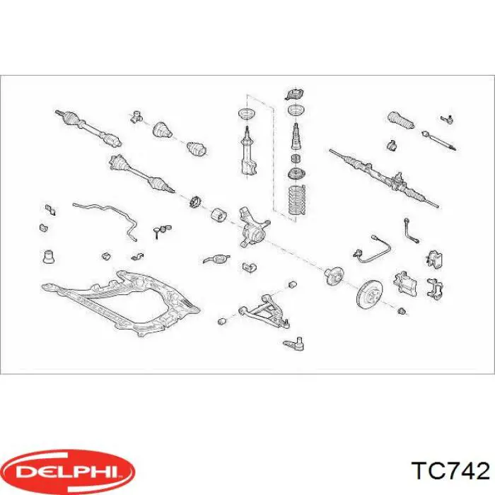Нижняя шаровая опора TC742 Delphi