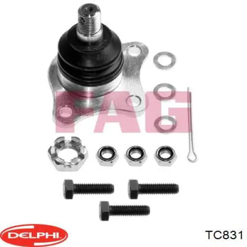Верхняя шаровая опора Delphi TC831 цена, от 19.25 USD