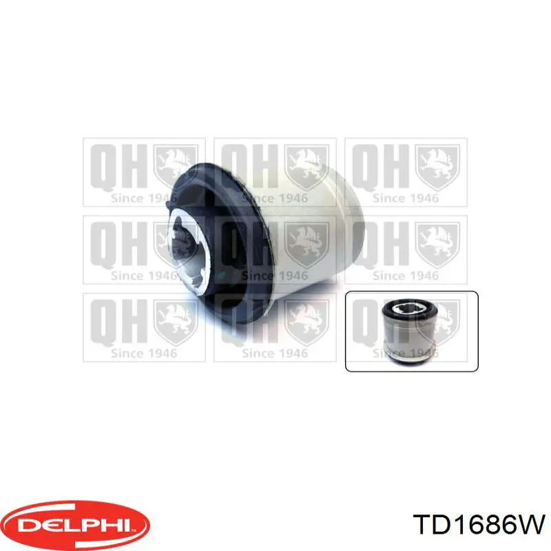 TD1686W Delphi bloco silencioso interno traseiro de braço oscilante transversal