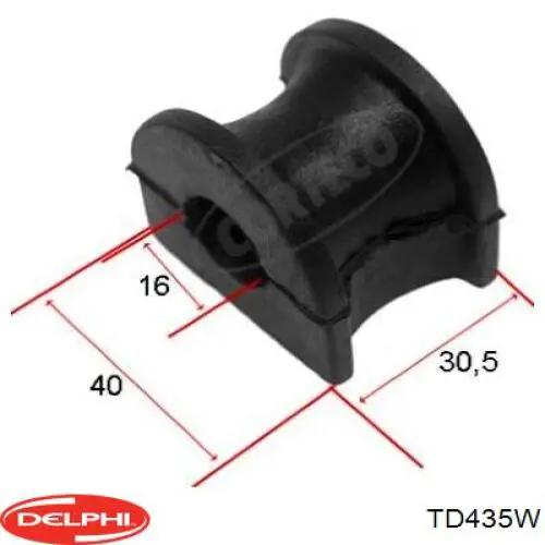 Втулка стабілізатора переднього TD435W Delphi