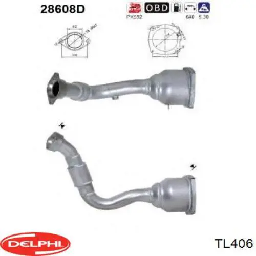 Купить TL406 Delphi Тяга рулевая центральная