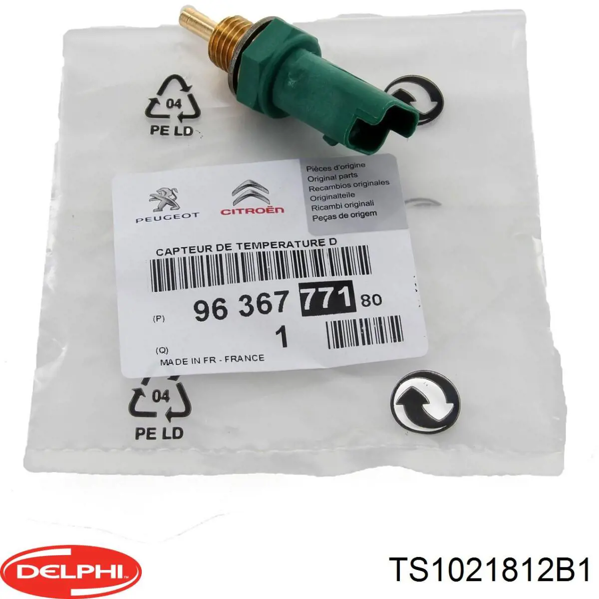 Датчик температуры охлаждающей жидкости TS1021812B1 Delphi