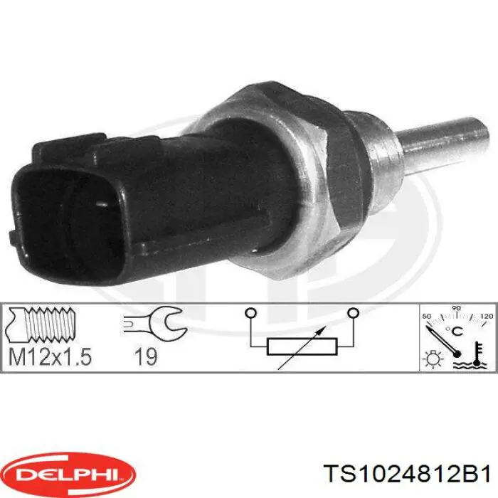 Датчик указателя температуры охлаждающей жидкости Delphi TS1024812B1 цена, от 7.45 USD