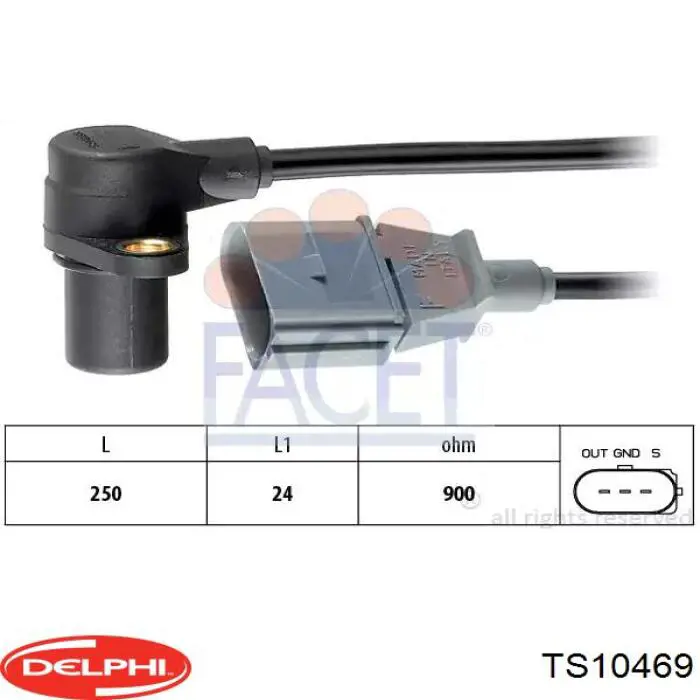 Купить TS10469 Delphi Термодатчик охлаждающей жидкости