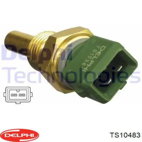 Купить TS10483 Delphi Датчик включения вентилятора радиатора 