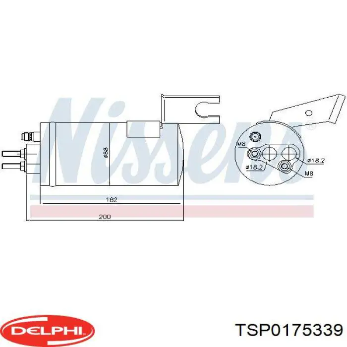 Осушитель кондиционера TSP0175339 Delphi