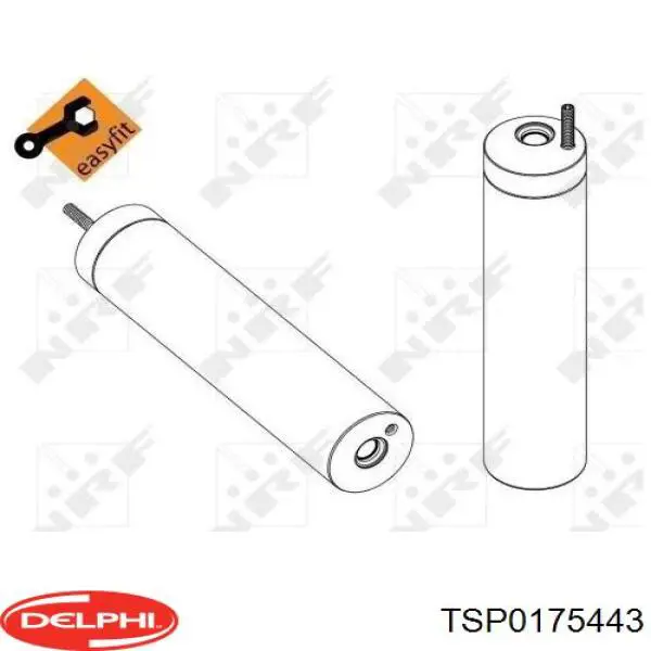TSP0175443 Delphi ресивер-осушитель кондиционера