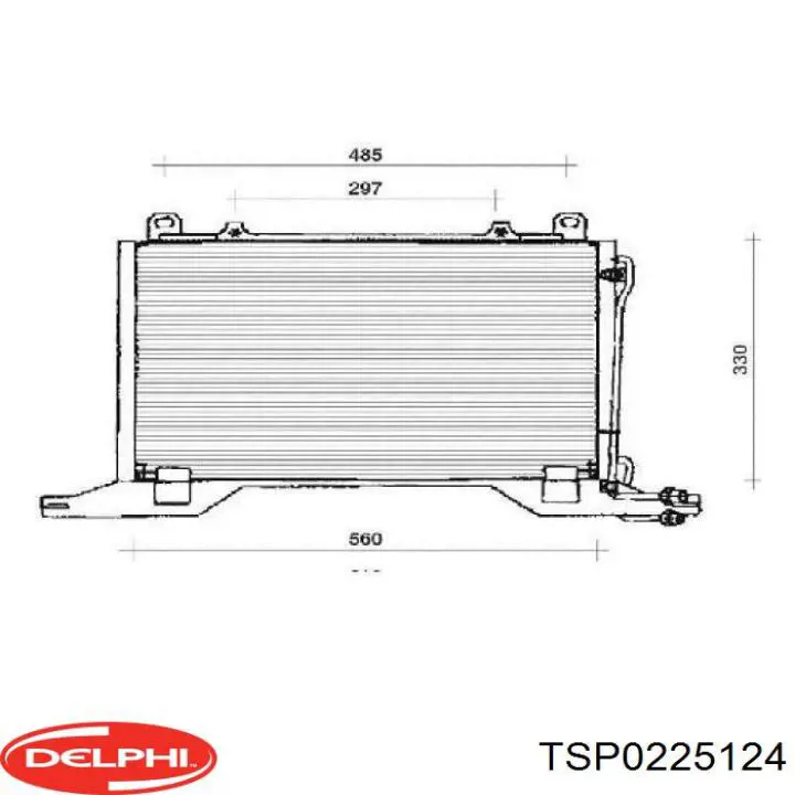 TSP0225124 Delphi радиатор кондиционера