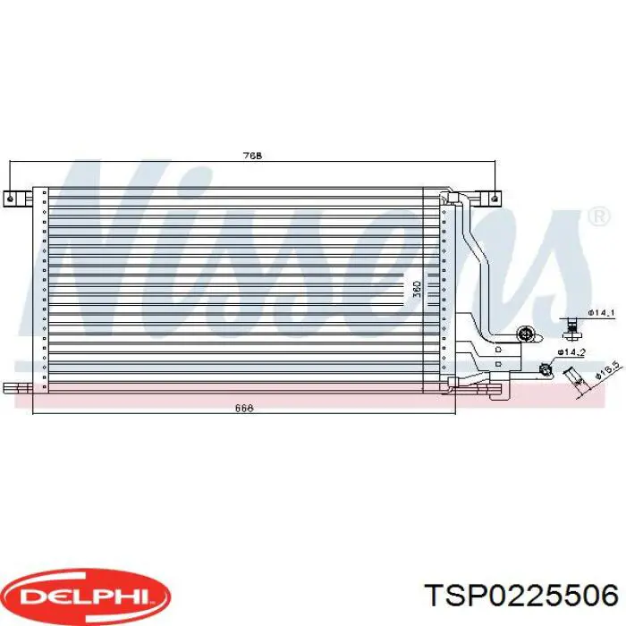 Конденсатор кондиционера Ford 1423858 цена, от 105.52 USD
