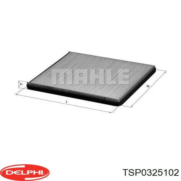 Фильтр салона TSP0325102 Delphi