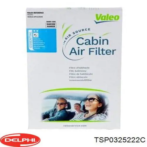 Купить TSP0325222C Delphi Фильтр салона угольный