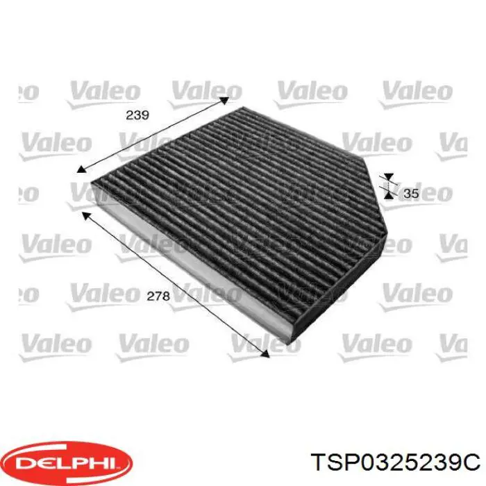 Воздушный фильтр салона Delphi TSP0325239C