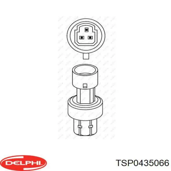 TSP0435066 Delphi датчик абсолютного давления кондиционера