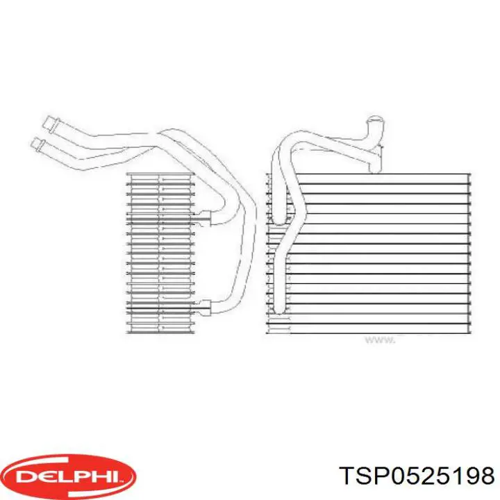 TSP0525198 Delphi испаритель кондиционера