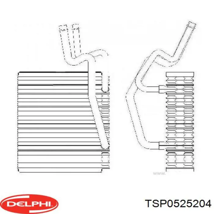 Купить 7701208227 Renault (RVI) Радиатор кондиционера салонный, испаритель