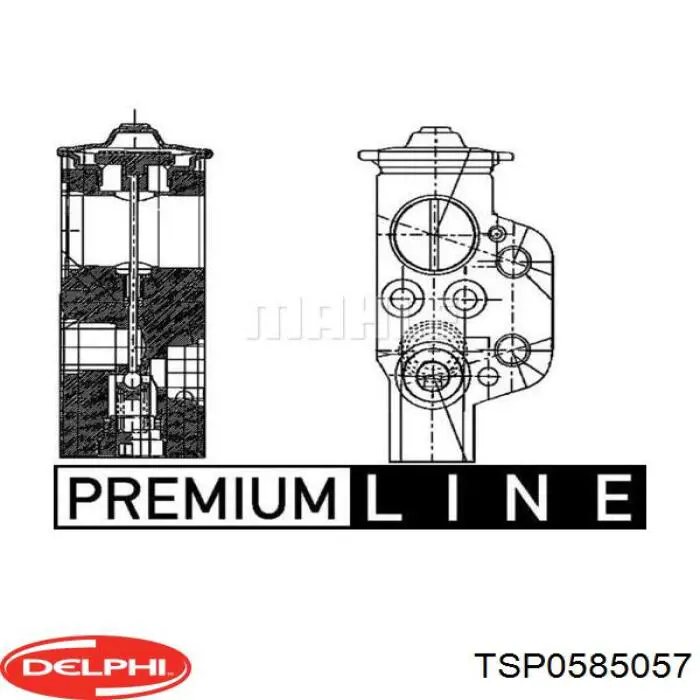 TSP0585057 Delphi клапан trv кондиционера