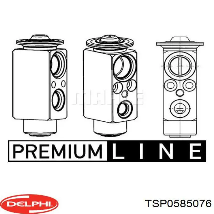 TSP0585076 Delphi Терморегулирующий вентиль кондиционера