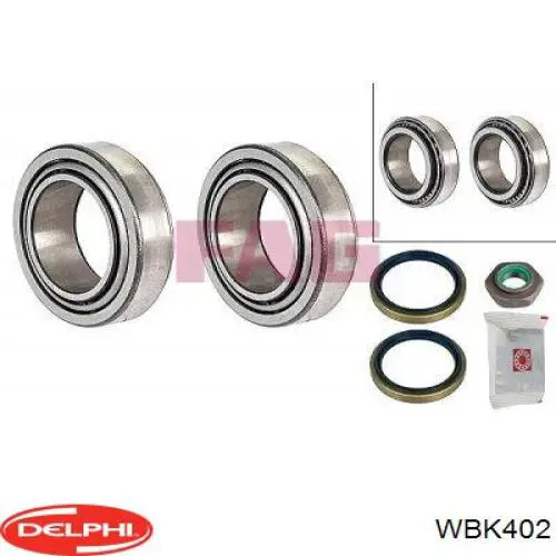 Подшипники задней ступицы Delphi WBK402 цена, от 14.29 USD