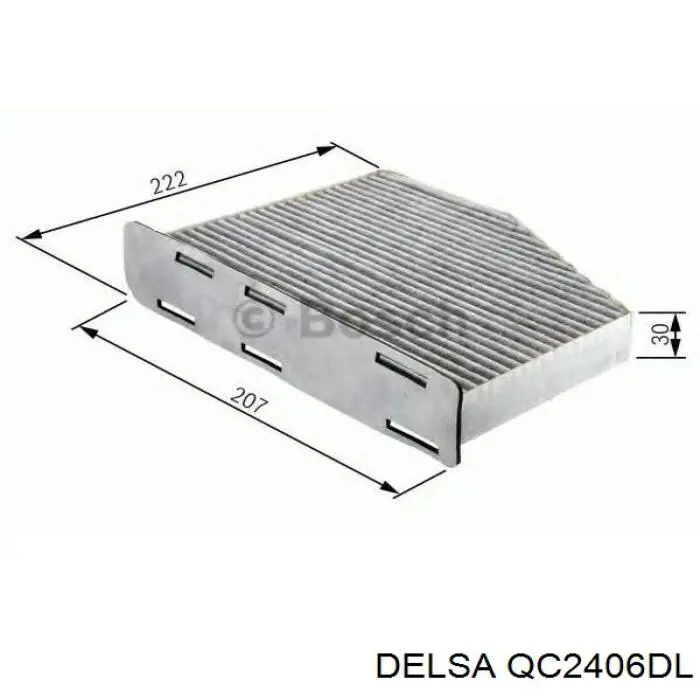QC2406DL Delsa фильтр салона