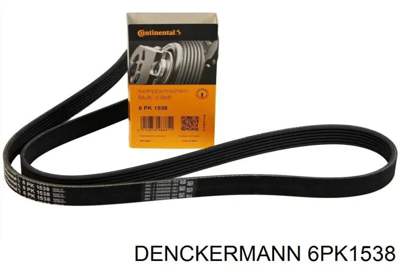 Ремень генератора 6PK1538 Denckermann