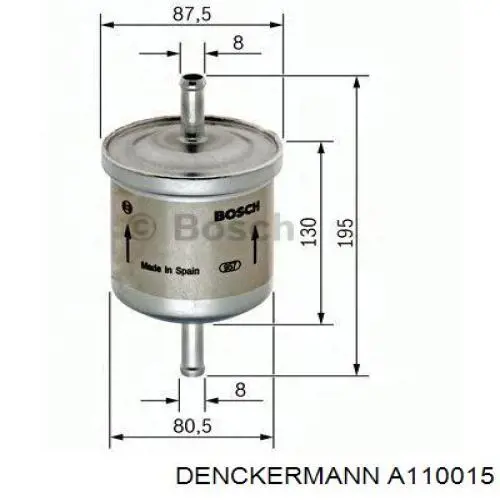Купить A110015 Denckermann Фильтр-отстойник топлива грубой очистки