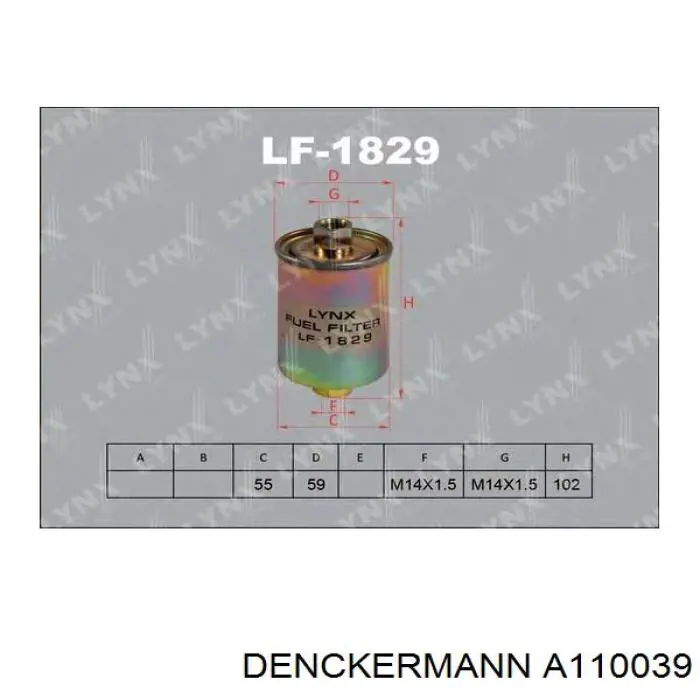 Купить A110039 Denckermann Фильтр-отстойник топлива грубой очистки