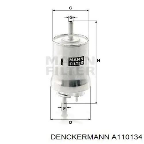 Фильтр топливный Denckermann A110134