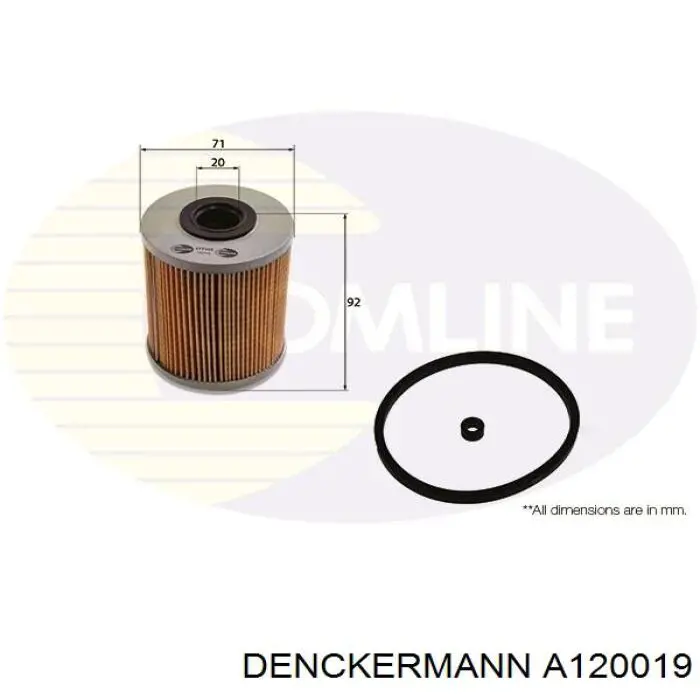 Фильтр тонкой очистки топлива Denckermann A120019 цена, от 3.56 USD