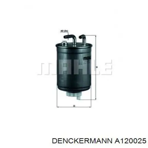 A120025 Denckermann топливный фильтр