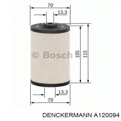 Фильтр тонкой очистки топлива Denckermann A120094 цена, от 2.33 USD