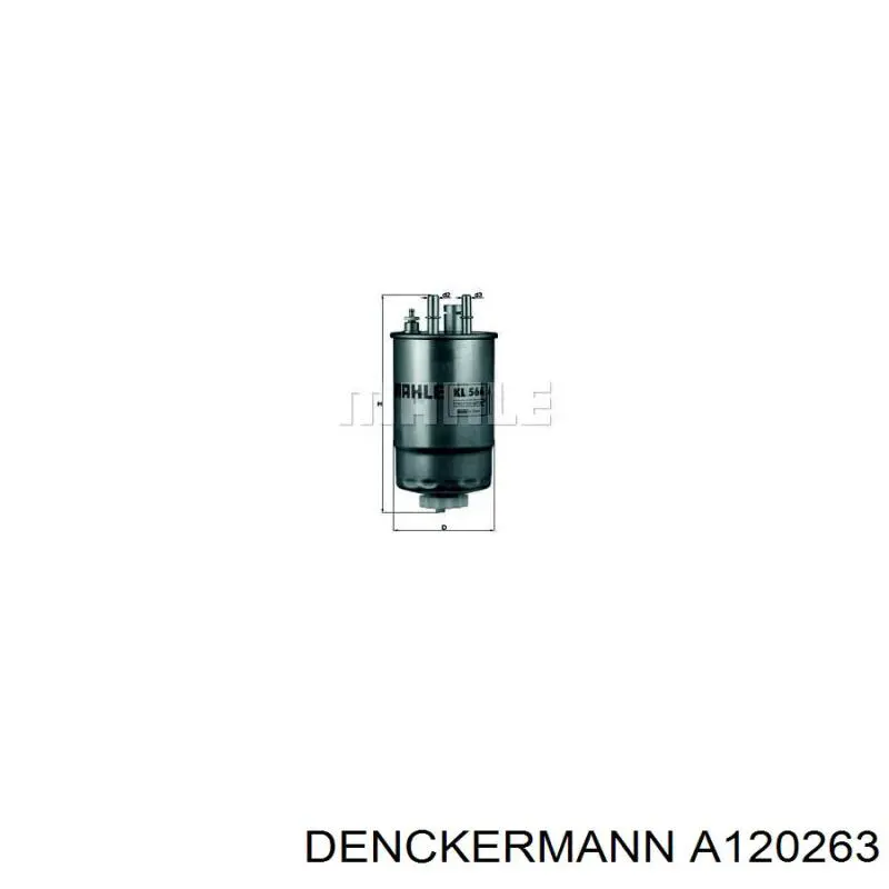 Купить A120263 Denckermann Фильтр-отстойник топлива грубой очистки