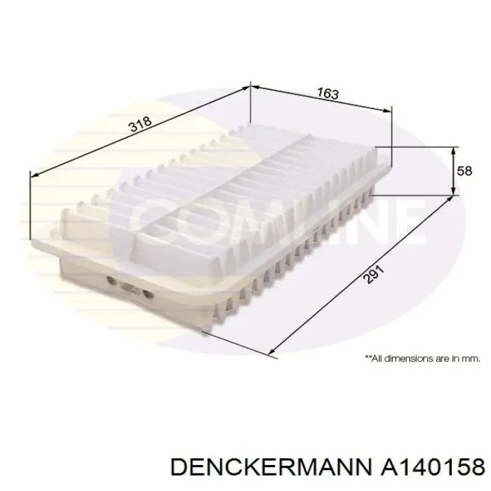 Купить A140158 Denckermann Автомобильный фильтр воздуха