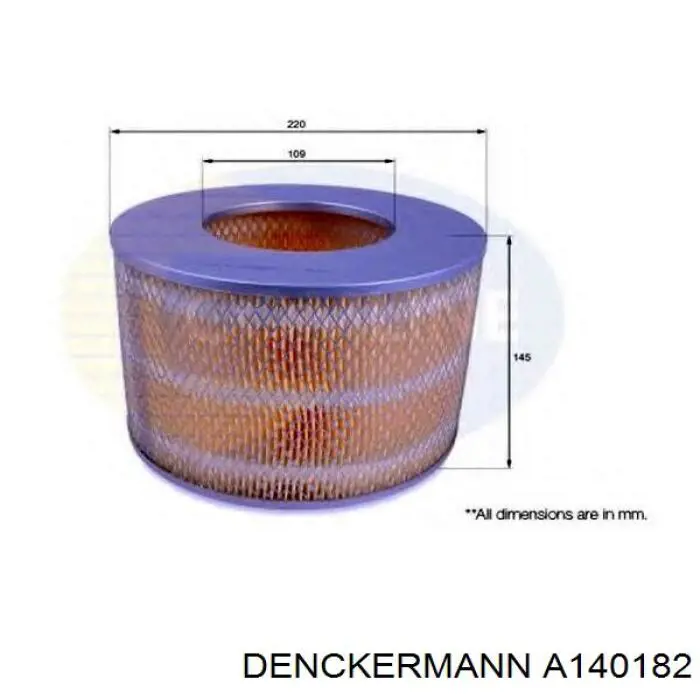 Элемент воздушного фильтра Denckermann A140182 цена, от 9.54 USD