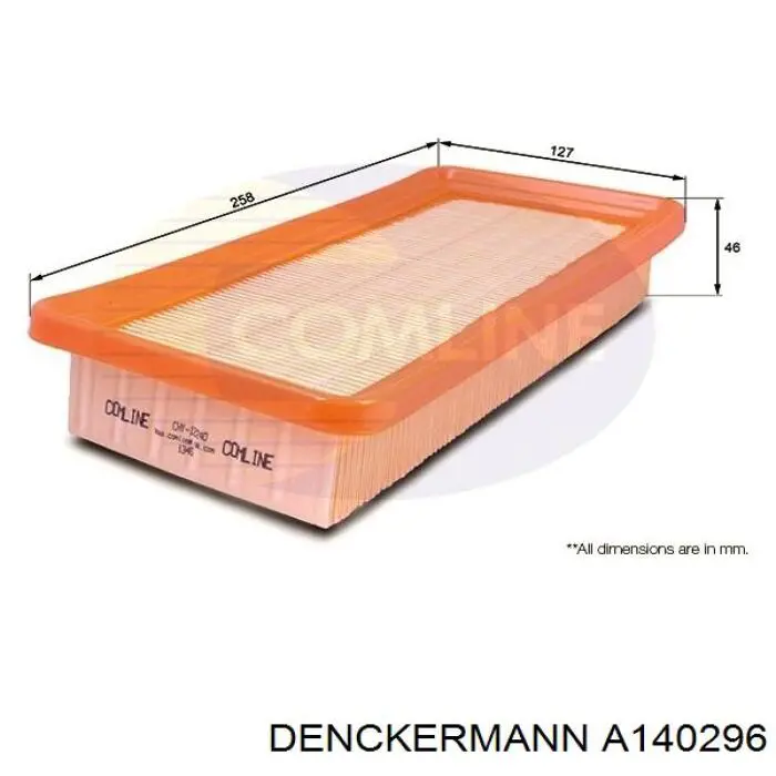 Элемент воздушного фильтра Denckermann A140296 цена, от 3.82 USD