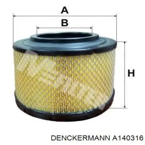 Воздушный фильтр A140316 Denckermann