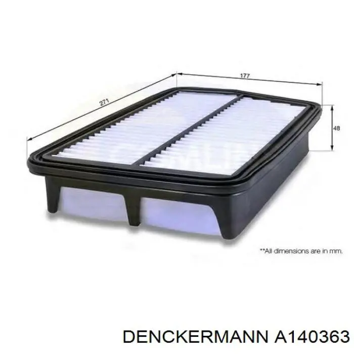 Купить A140363 Denckermann Автомобильный фильтр воздуха