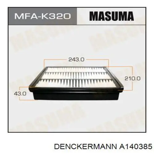 Купить A140385 Denckermann Автомобильный фильтр воздуха