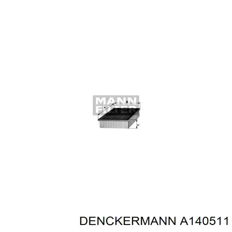 Купить A140511 Denckermann Автомобильный фильтр воздуха